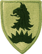 221st Military Police Brigade OCP Scorpion Shoulder Patch With Velcro
